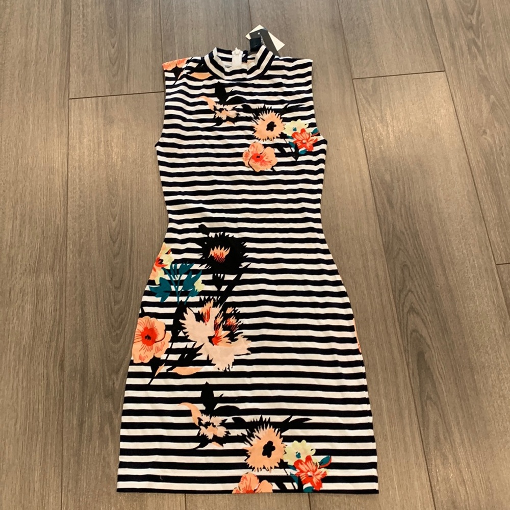 French connection mock neck tank dress